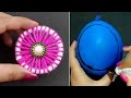 Superb home decor ideas using balloon, old bangles, thread spools - diy crafts - room decor