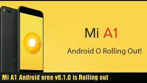 MI A1 oreo 8.1.0 update|| what