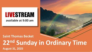 22nd Sunday in Ordinary Time - August 31st, 2025