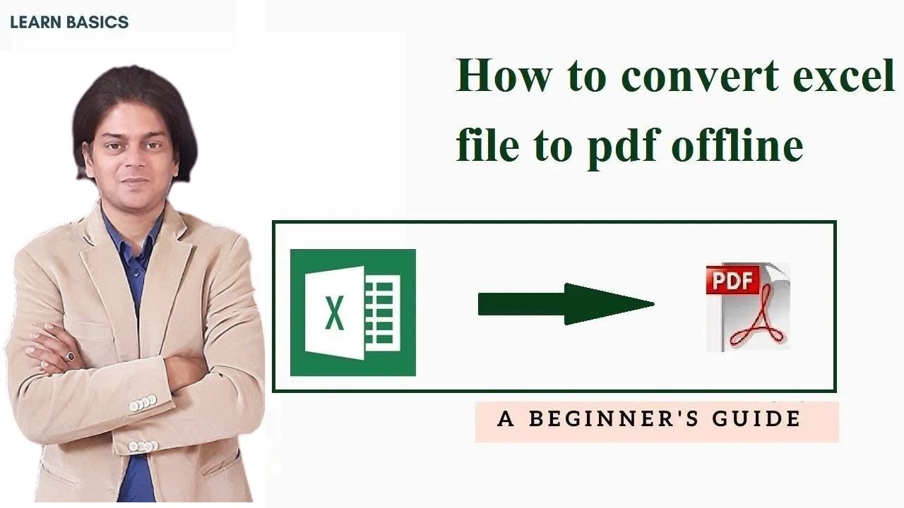 How To Convert Excel File To Pdf Offline Excel Youtube