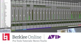 Berklee Online & Avid Present | Pro Tools Tutorials: Stereo Tracks