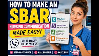 How to Make an SBAR | Nursing Communication Made Easy