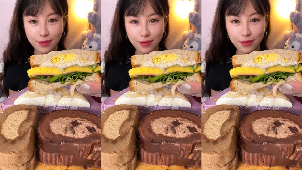 Delicious Dessert Feast – Chocolate & Coffee Swiss Rolls, Basque Cake, Sandwiches