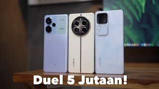 Duel Smartphone 5 Jutaan, Mana yang Terbaik? realme 12 Pro+ vs Redmi Note 13 Pro+ vs vivo V30