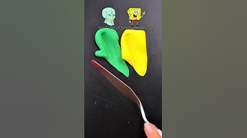 Bikini Bottom Color Lab - ASMR SpongeBob Inspired Art Therapy  #asmr #ColorMixing