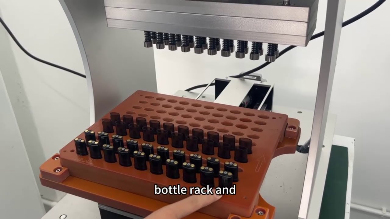 Fully automatic capping machine - YouTube