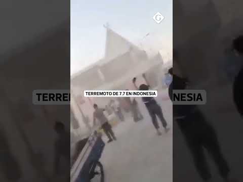 Video TERREMOTO EN INDONESIA Primeras imágenes del sismo que activo ALERTA de TSUNAMI Gestión Mundo