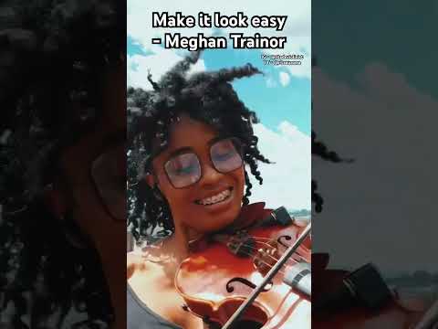 This violinist is bad!!🤯 #violinist #meghantrainor #makeitlookeasy #youtubeshorts