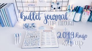 Bullet Journal Flip Through 📖✨ + 2019 BUJO Setup 2019 Sneak Peek