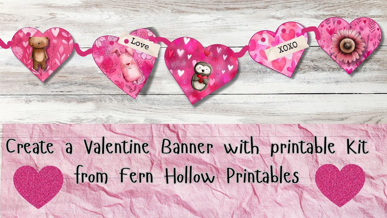 Причудливый валентинский дневник из фан-бумаги | Сделайте бирку и распечатайте и вырежьте валенти...