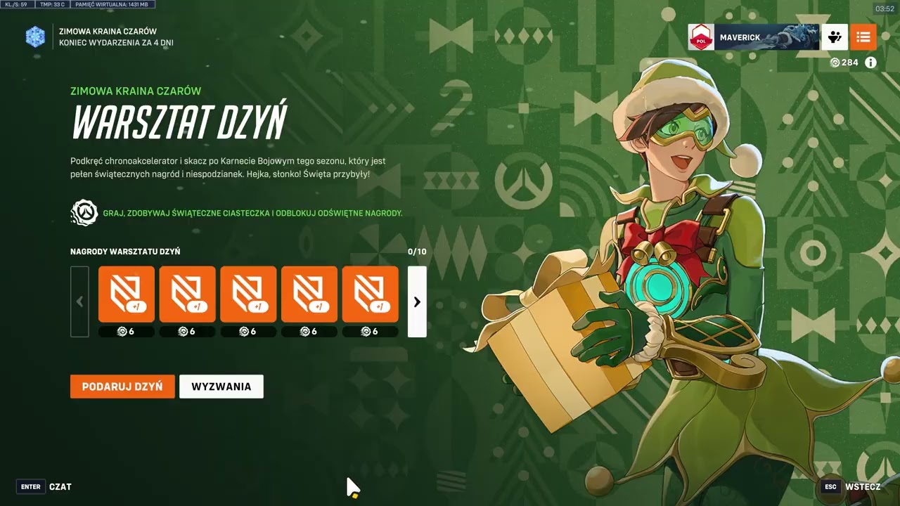 Overwatch 2 - Winter Wonderland 2025 Event Menu - season 20
