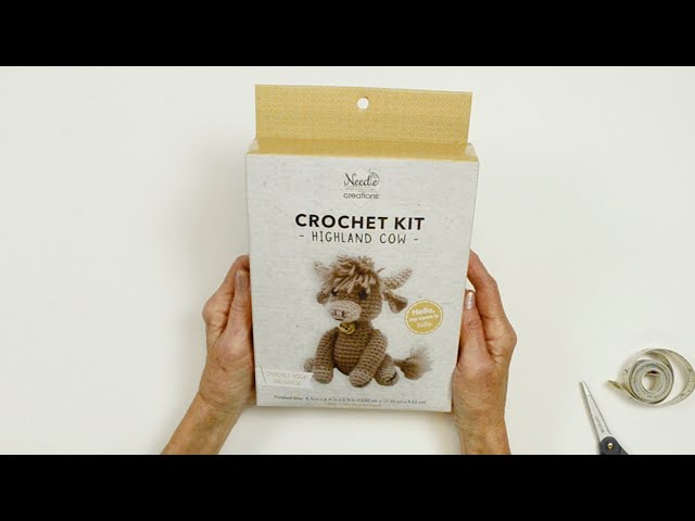 Buy Crochet Kit for a Cute Amigurumi Animal Toy Hettie the Baby Highland  Cow DIY Kit/crafting Kit/starter Pack Online in India 