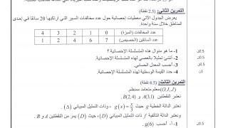 تمرين 2 إمتحان تجريبي 2023 نموذج إمتحان جهوي جهة بني ملال خنيفرة 2017 الثالثة إعدادي خيار عربي فرنسي