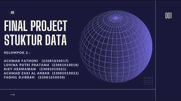 Presentasi Final Project Struktur Data F081 Kelompok 2