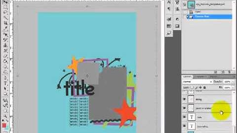Digital Scrapbook Tutorial -- Converting a 12x12 template to 8.5x11 in PS