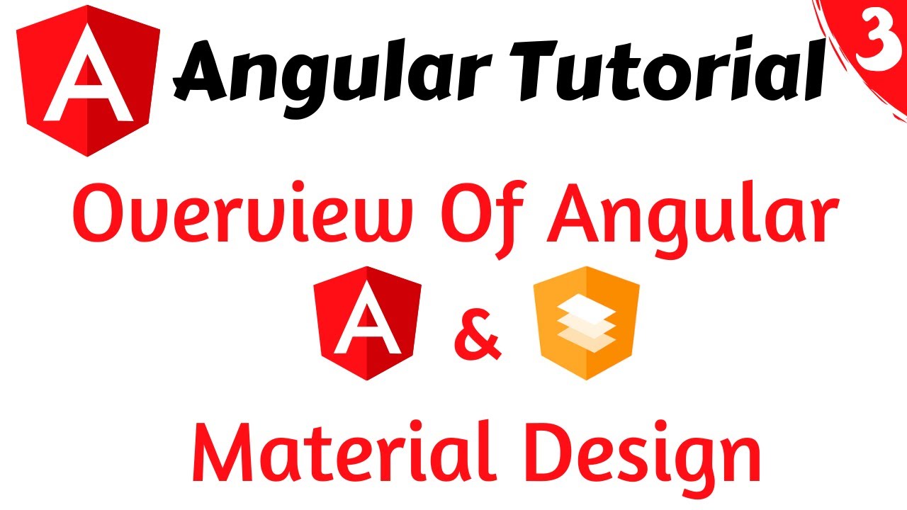 3. Overview Of Angular & Material Design - Tamil | TechSha - YouTube
