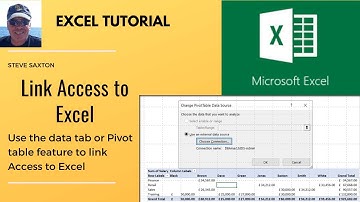 Link Microsoft Access to Excel.  Link Access to Excel