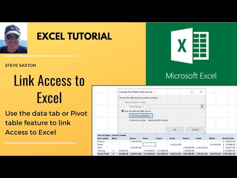 Video: Kun je een Access-database koppelen aan Excel?