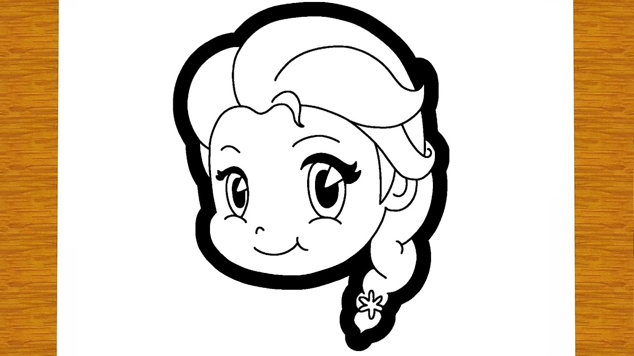 COME DISEGNARE ELSA DI FROZEN | Disegni facili ed educativi, image size:1280x720
