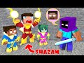 Monster School : Noob Super Hero SHAZAM Family - Minecraft Animation