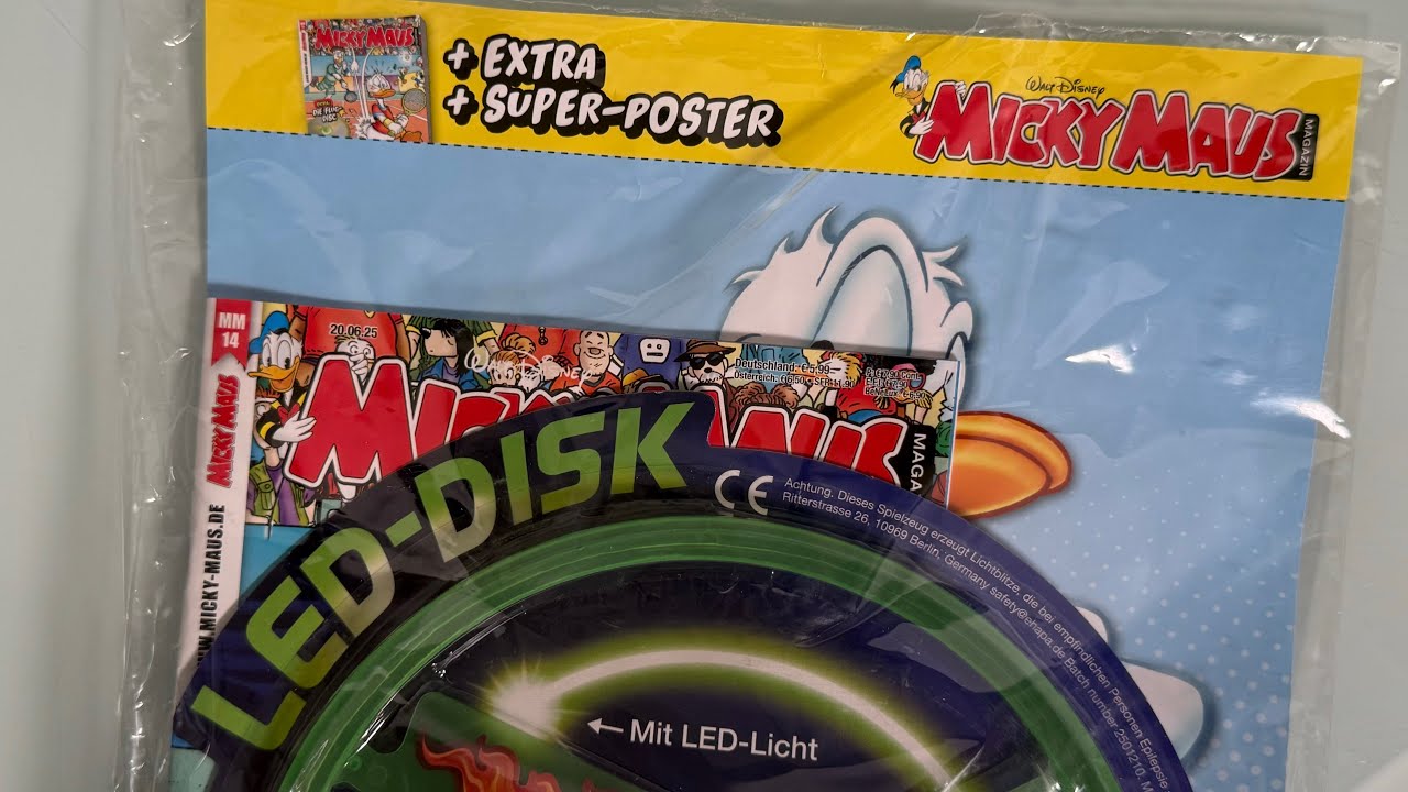 NEW Mickey Mouse Magazine with LED Disk - YouTube