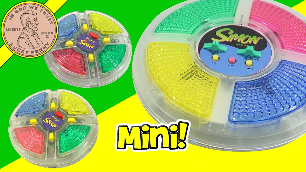 Clear Mini Simon Handheld Game Compared T0 The Original Version - YouTube