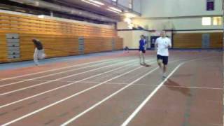 Boy gets dragged during overspeed sprint training