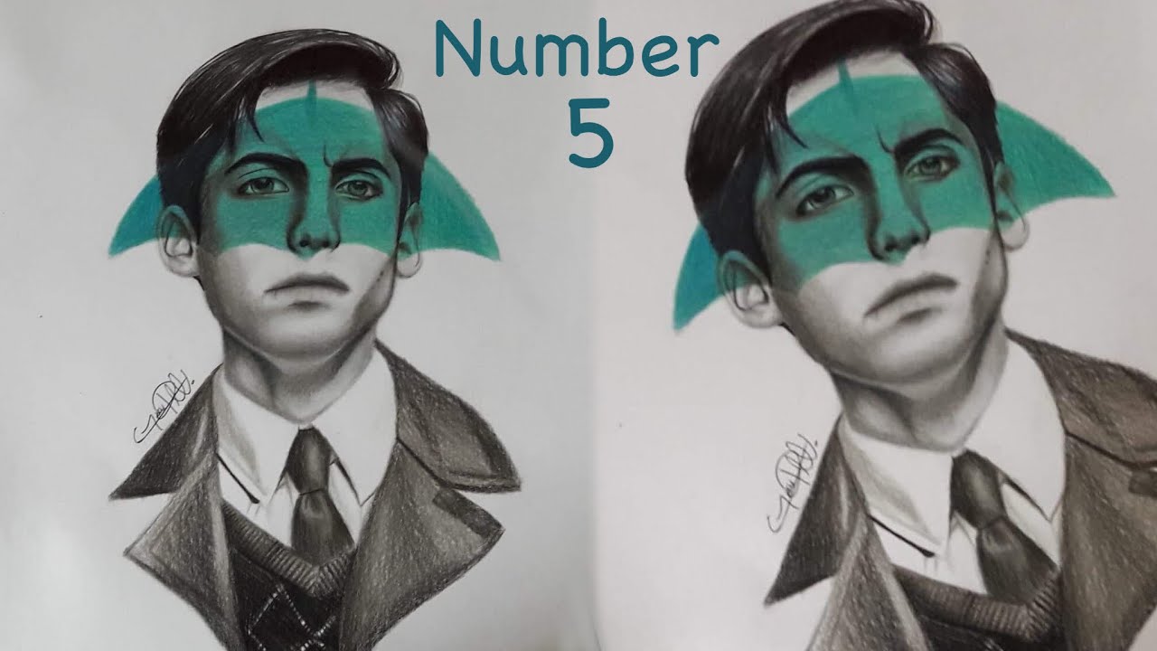 Dibujo a Aidan Gallagher (Number 5 Draw) Season 3 Umbrella Academy  ||GersonDraws|| - thptnganamst.edu.vn