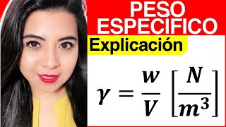 FORMULA and DEFINITION of SPECIFIC WEIGHT (Full explanation)