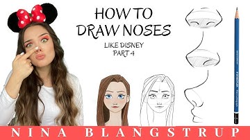 디즈니처럼 코 그리는 법 - 단계별 튜토리얼 - 4/10부