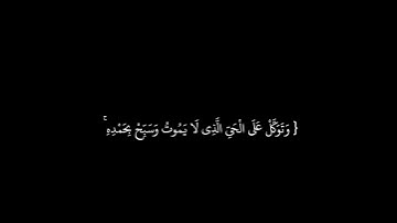 { وَمَا أَرْسَلْنَاكَ إِلَّا مُبَشِّرًا وَنَذِيرًا } القارئ عبدالله الموسى كرومات سوداء