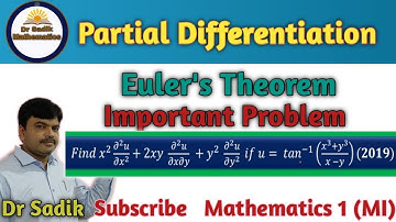 Euler theorem problems #4| Euler theorem for homogeneous function| Euler theorem engineering maths