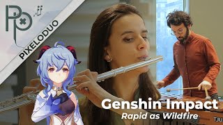 Genshin Impact - Rapid As Wildfires | PixeloDuo Flute Marimba @Pixelophonia