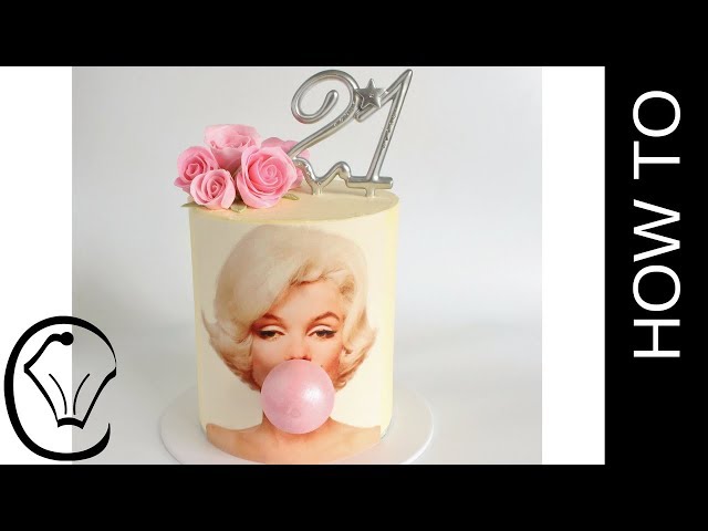 Marilyn Monroe Bubble Gum Birthday Cake by Cupcake Savvys Kitchen
