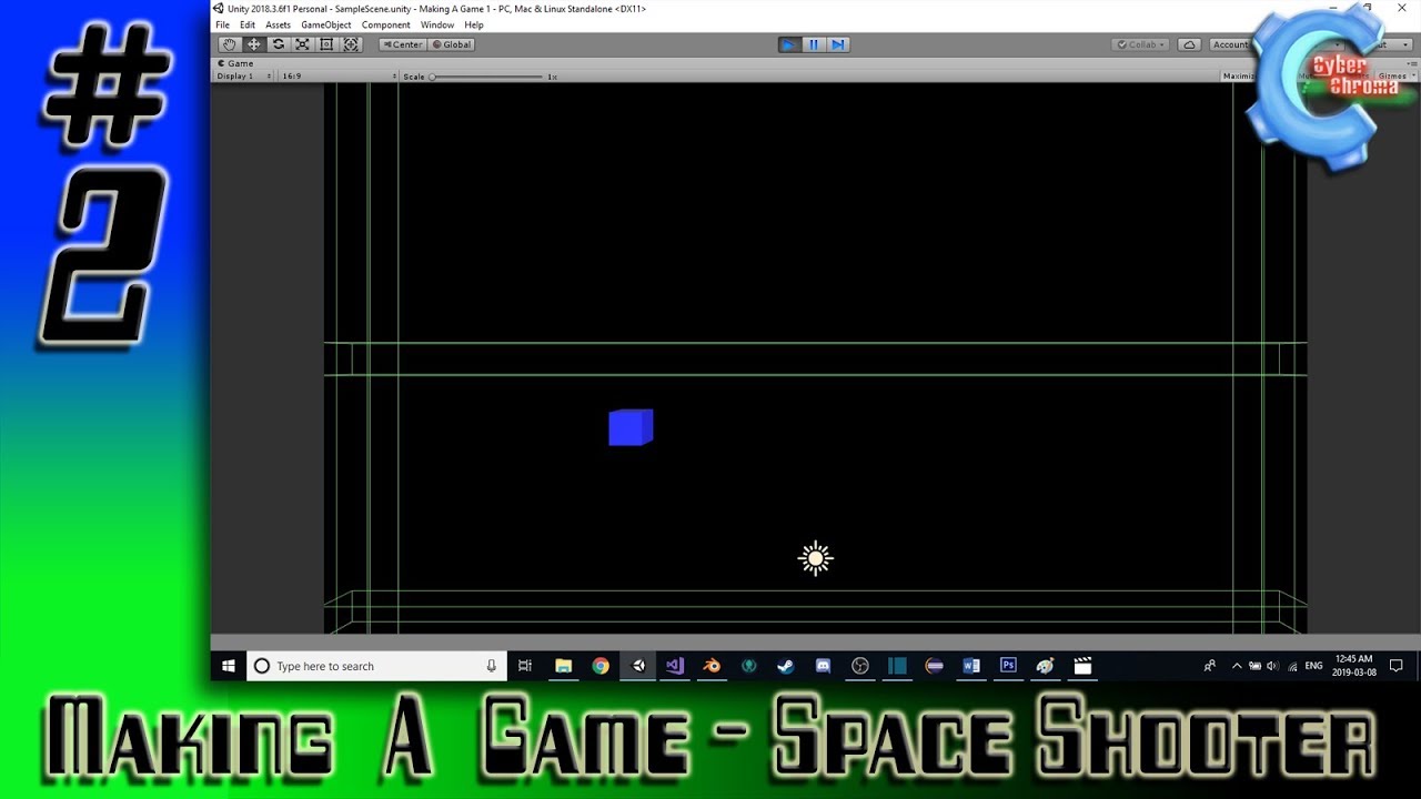 Making A Game - Space Shooter - Part 2 | Moving the Player! - YouTube