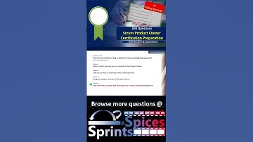 Product Owner Certification Question 410 #agile #scrum #scrumcertification  #scrumpo #pspoquestions