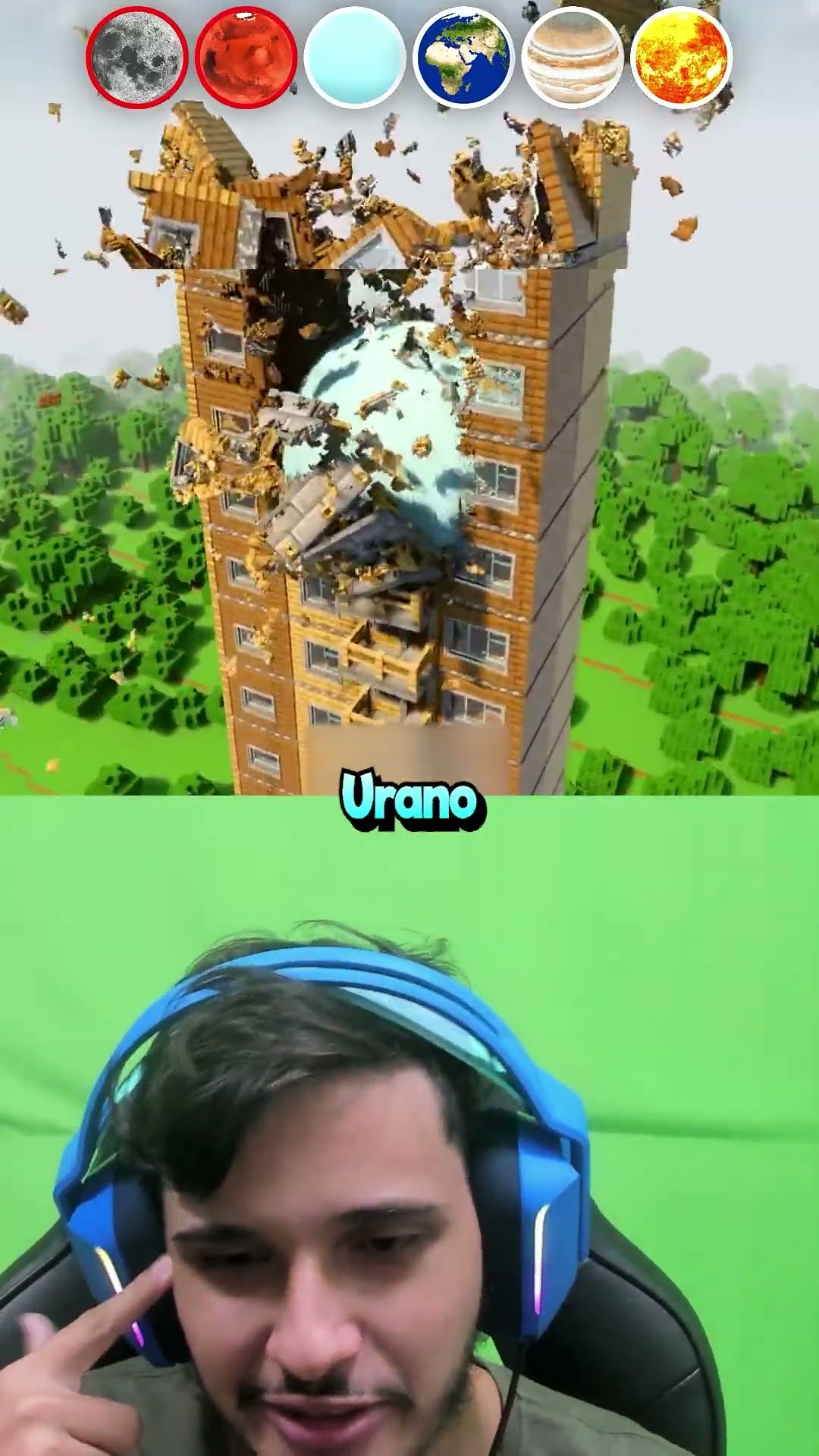 Planetas VS Prédio