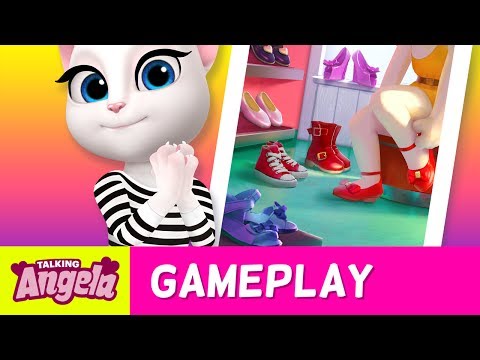 Shoe Collection in My Talking Angela (Gameplay)
