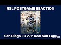 San Diego FC vs Real Salt Lake Postgame Talk