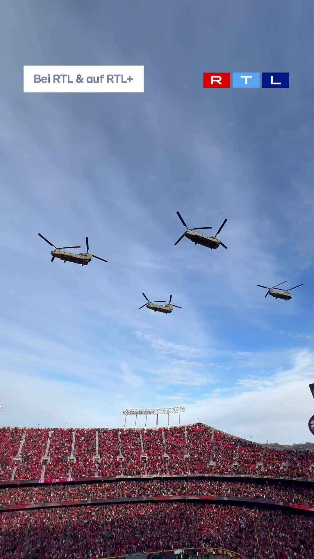 Flyover über das Arrowhead Stadium ??