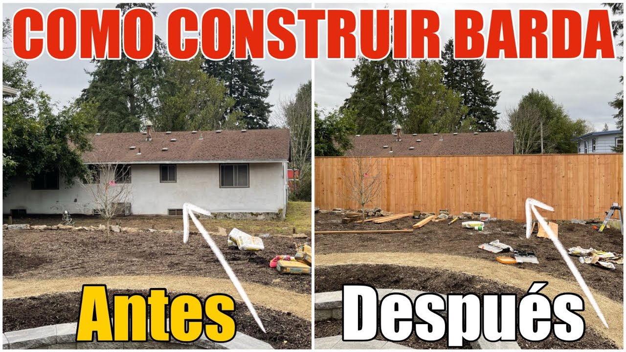 Cómo Construir Una Barda de Madera Cedro En Los Estados Unidos Con