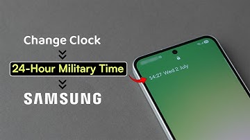 Hoe kan ik de klok op Samsung naar 24-uurs militaire tijd wijzigen?