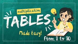 easy fast way to learn 1 to 10 multiplication table tricks