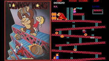 Donkey Kong 1981 Arcade Juego Completo | Sin Comentarios