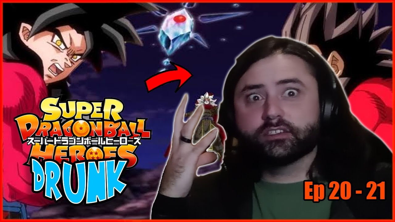 Drunk Reaction | Super Dragonball Heroes ep. 20 - 21