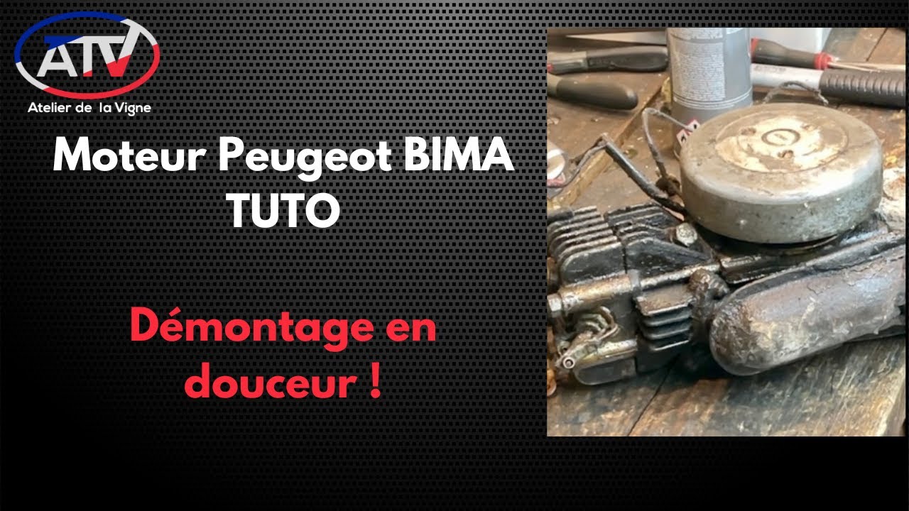 🔧 Démontage complet d’un moteur Peugeot BIMA ⚙️ | Cyclomoteur ancien – Moteur rare et fragile