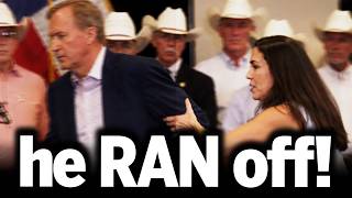 He just ran off stage…