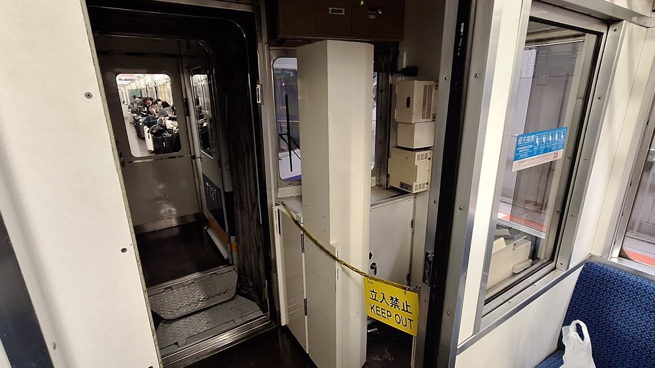 初めて見た貫通路右側窓無し南海7100系(7138)走行音♪関西空港～泉佐野駅