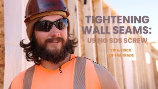 Tip & Trick of the Trade: Tightening Seams with SDS Screw
