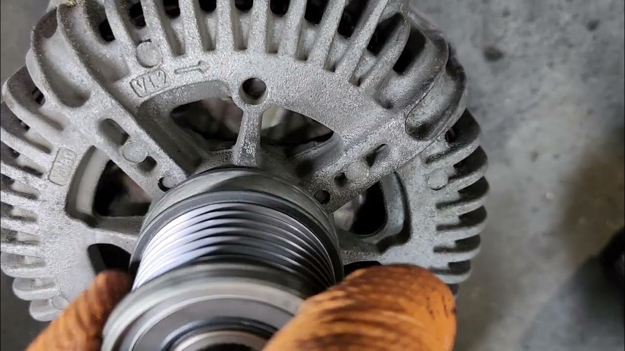 When is time to replace alternator pulley on Sprinter van? YouTube